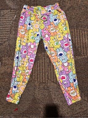 Care Bears Pastel Multicolor All-Over Print Jogger Pants *stained